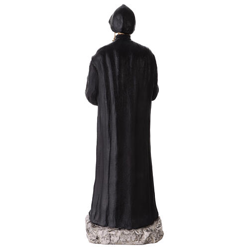 Heiliger Charbel – Statue aus Resin und Marmorpulver, farbig gefasst, 40 cm 7