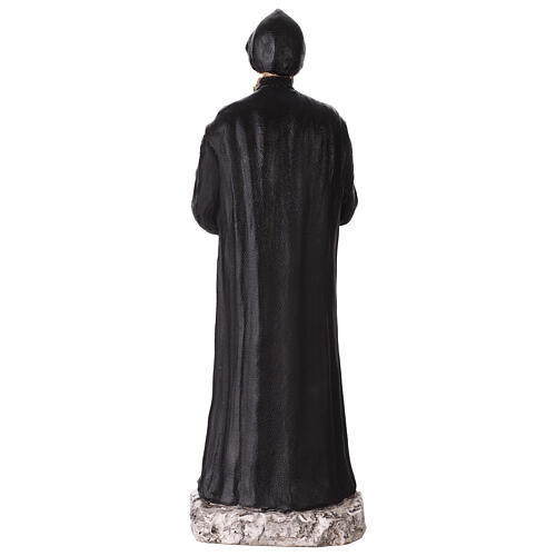 Coloured resin statue of Saint Charbel, 16 in 14