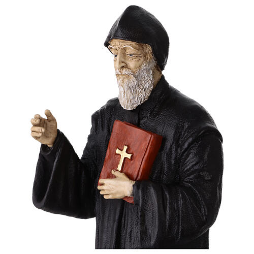 Statue Saint Charbel résine colorée 40 cm 4