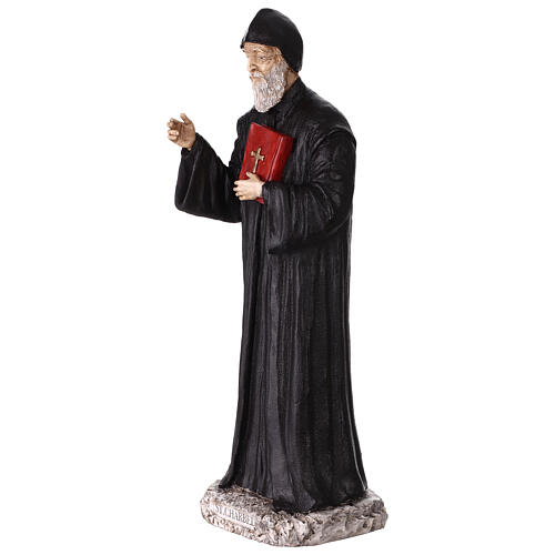 Statue Saint Charbel résine colorée 40 cm 10