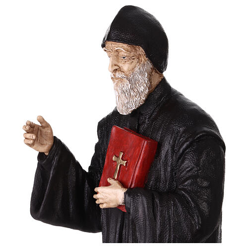 Statue Saint Charbel résine colorée 40 cm 11