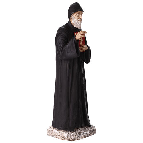 Statue of Saint Charbel, colored resin, 40 cm 12