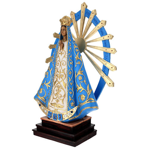Statua Madonna di Lujan resina dipinta 60 cm 3