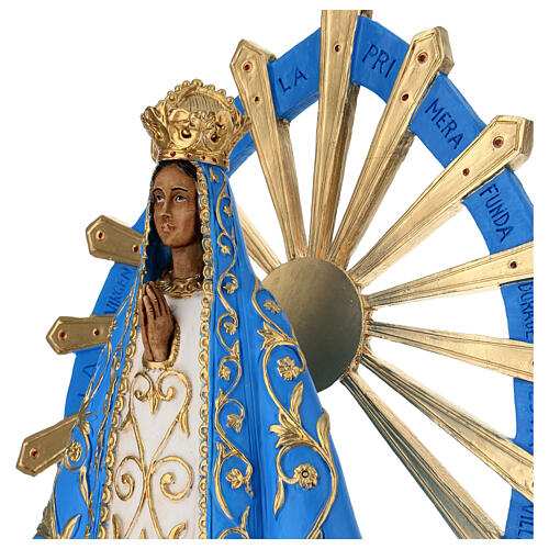Statua Madonna di Lujan resina dipinta 60 cm 5
