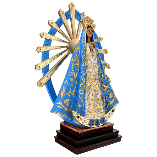 Statua Madonna di Lujan resina dipinta 60 cm 6