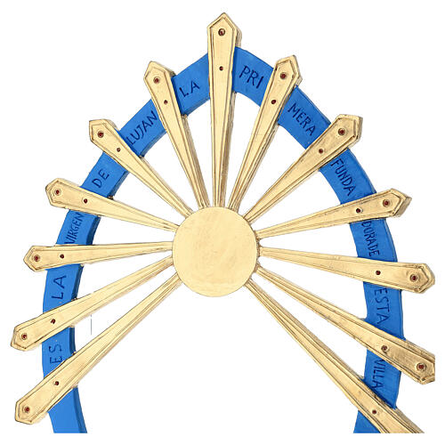 Statua Madonna di Lujan resina dipinta 60 cm 12