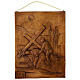 Chemin de Croix effet bois en résine 15 stations 36x27x1 cm s7