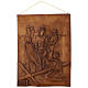 Chemin de Croix effet bois en résine 15 stations 36x27x1 cm s10