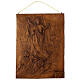 Chemin de Croix effet bois en résine 15 stations 36x27x1 cm s15