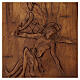 Chemin de Croix effet bois en résine 15 stations 36x27x1 cm s16