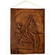 Via Sacra efeito madeira em resina 15 estações 36x27x1 cm s3