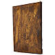 Via Crucis 15 stazioni resina marrone e oro 35X28X1 cm s19
