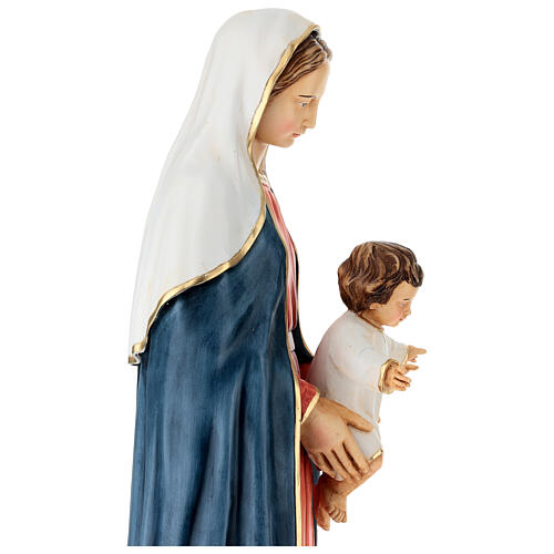 Gottesmutter mit dem Jesuskind – Statue aus bemaltem Resin, 80 cm 10