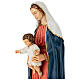 Gottesmutter mit dem Jesuskind – Statue aus bemaltem Resin, 80 cm s5