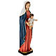 Gottesmutter mit dem Jesuskind – Statue aus bemaltem Resin, 80 cm s6