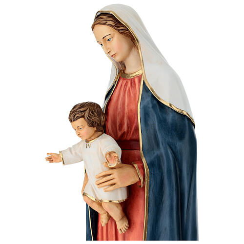 Figura Madonna z Dzieciątkiem 80 cm żywica malowana 5
