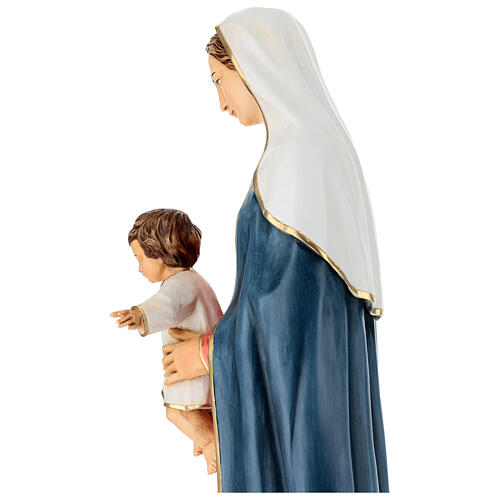 Figura Madonna z Dzieciątkiem 80 cm żywica malowana 9