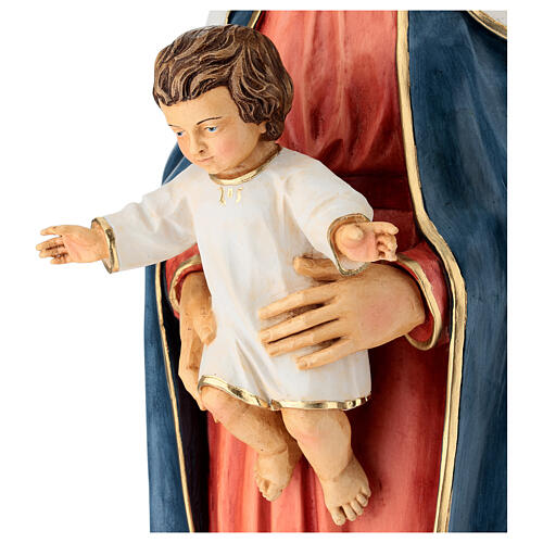 Figura Madonna z Dzieciątkiem 80 cm żywica malowana 11