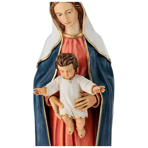 Virgin Mary with Child Statue 80 cm painted resin 2