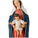 Virgin Mary with Child Statue 80 cm painted resin s2