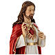 Estatua Sagrado Corazón de Jesús resina pintada 83 cm s6