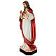 Statue of Sacred Heart in painted resin, 83 cm s3