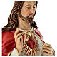 Statue of Sacred Heart in painted resin, 83 cm s7