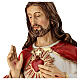 Statue of Sacred Heart in painted resin, 83 cm s9