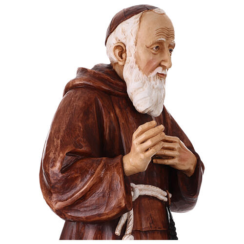 Statue Saint Léopold Mandic 100 cm résine colorée 6