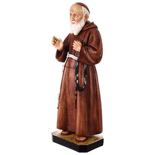 Statua San Leopoldo 100 cm resina colorata 3