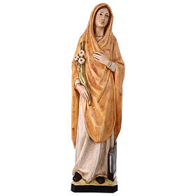 Estátua Santa Cecilia resina pintada 110 cm