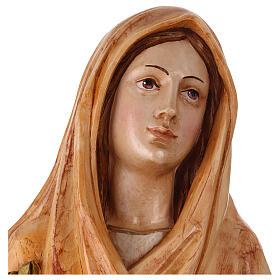 Estátua Santa Cecilia resina pintada 110 cm