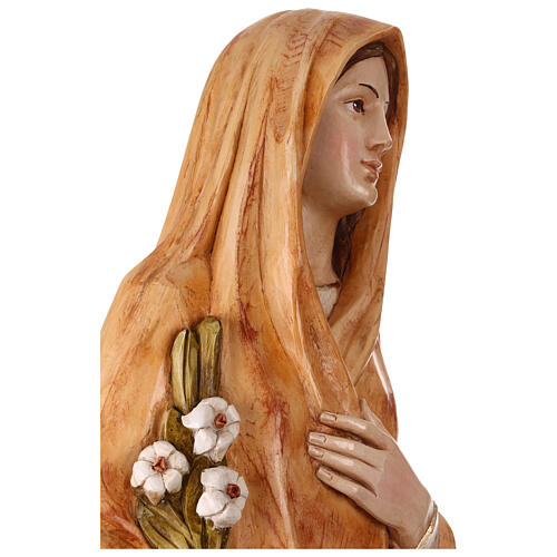 Estátua Santa Cecilia resina pintada 110 cm 8