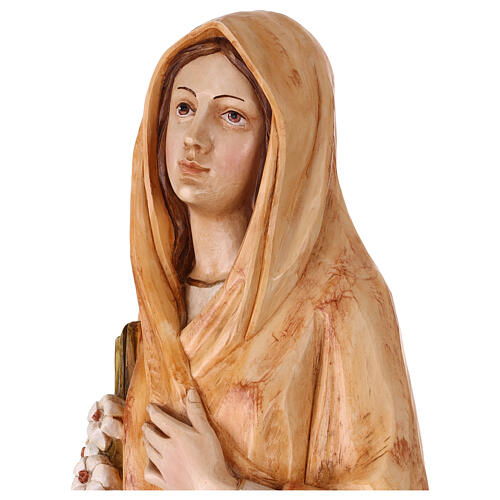 Estátua de Santa Cecília em resina pintada 110 cm 5