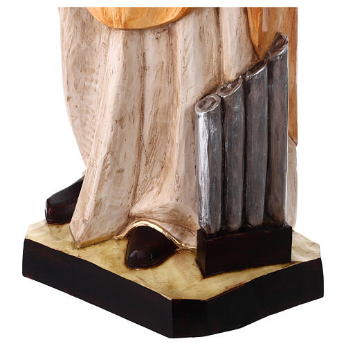 Estátua de Santa Cecília em resina pintada 110 cm 6