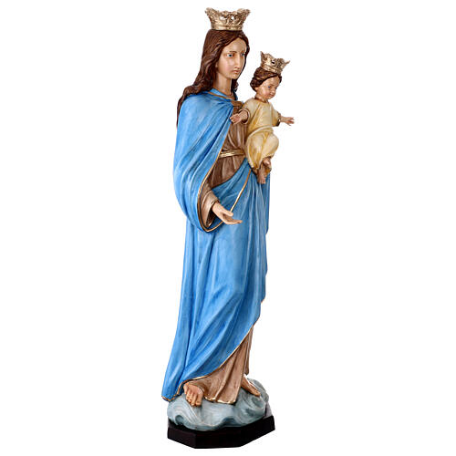 Painted resin statue of Our Lady of the Rosary, 43 in 7