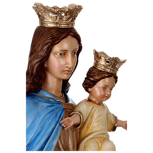 Statua Madonna del Rosario resina dipinta 110 cm 5