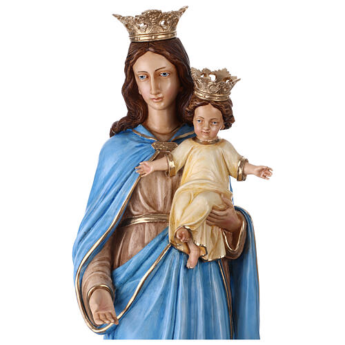 Statua Madonna del Rosario resina dipinta 110 cm 6