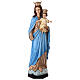 Statua Madonna del Rosario resina dipinta 110 cm s1