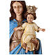 Statua Madonna del Rosario resina dipinta 110 cm s3