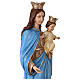 Statua Madonna del Rosario resina dipinta 110 cm s10