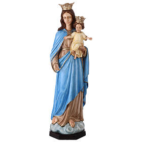 Our Lady of the Rosary statue in painted resin, 110 cm