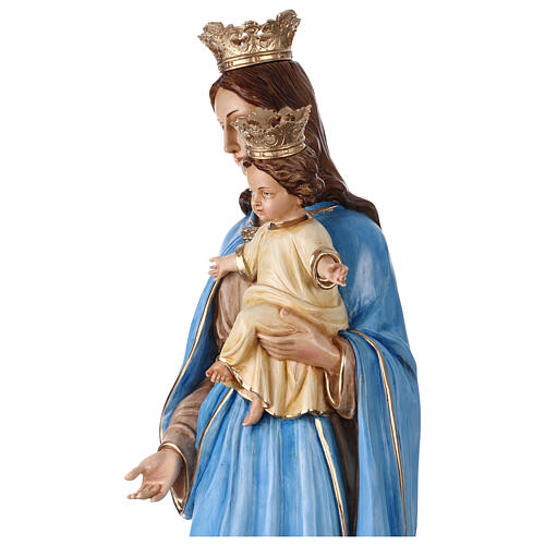Our Lady of the Rosary statue in painted resin, 110 cm 9
