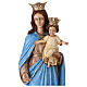 Our Lady of the Rosary statue in painted resin, 110 cm s6