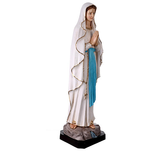 Our Lady of Lourdes painted resin statue, 43 in 6