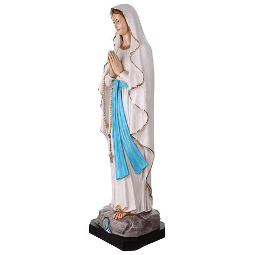 Our Lady of Lourdes statue in painted resin 110 cm 3