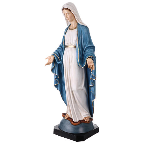 Statue of Our Lady of Miracles, 43 in, painted resin 6