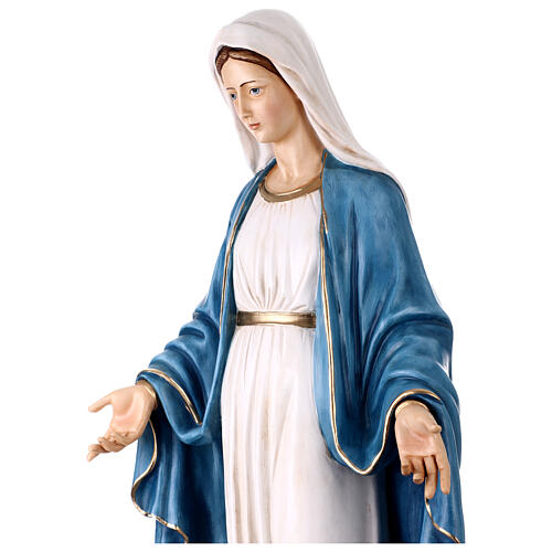 Estatua Virgen Milagrosa 110 cm resina pintada 8
