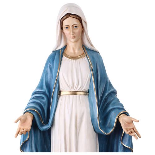 Miraculous Mary Statue in painted resin, 110 cm 3