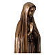 Virgen de Fátima para exterior bruñida Val Gardena fibra de vidrio 60 cm s6